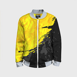 Детский бомбер Black and yellow