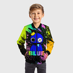 Бомбер детский Rainbow Friends - Blue, цвет: 3D-черный — фото 2