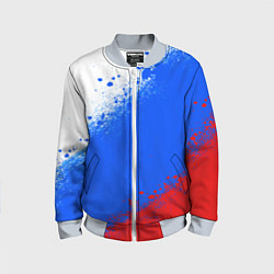 Бомбер детский Флаг России - триколор, цвет: 3D-серый