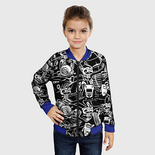 Детский бомбер JDM Pattern / 3D-Синий – фото 4