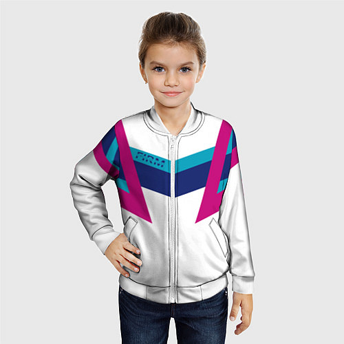 Детский бомбер FIRM белый спортик / 3D-Белый – фото 4