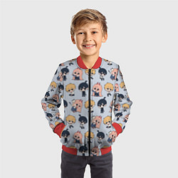 Бомбер детский Узор из Аки Дэндзи Пауэр, цвет: 3D-красный — фото 2