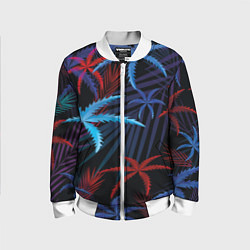 Детский бомбер Листья пальмы