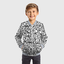 Бомбер детский Baracota Stickers, цвет: 3D-серый — фото 2