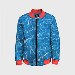 Детский бомбер Текстурный водяной паттерн