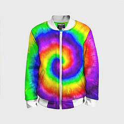 Бомбер детский Тай-дай, цвет: 3D-белый