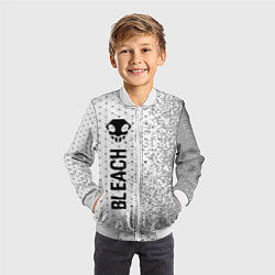 Бомбер детский Bleach glitch на светлом фоне: по-вертикали, цвет: 3D-белый — фото 2