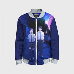 Бомбер детский Бессонница после школы Друзья, цвет: 3D-серый
