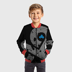 Бомбер детский Форма Cloud 9 black, цвет: 3D-красный — фото 2