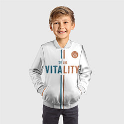 Бомбер детский Форма Team Vitality white, цвет: 3D-белый — фото 2