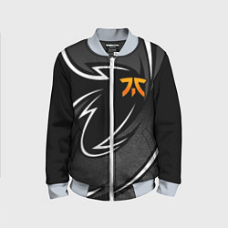 Бомбер детский Fnatic - white line, цвет: 3D-серый