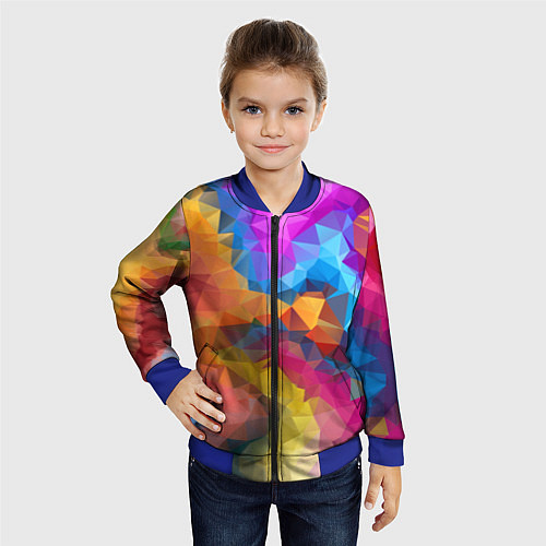 Детский бомбер Super colors / 3D-Синий – фото 4
