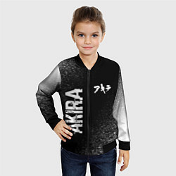Бомбер детский Akira glitch на темном фоне: надпись, символ, цвет: 3D-черный — фото 2