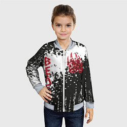 Бомбер детский Лапа медведя, цвет: 3D-серый — фото 2