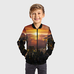 Бомбер детский Китай - Гон конг, цвет: 3D-черный — фото 2