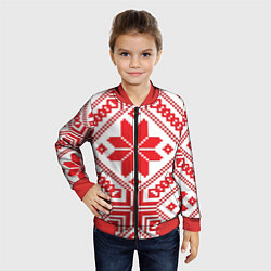 Бомбер детский Национальный, цвет: 3D-красный — фото 2