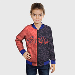 Бомбер детский Strey Kids x Anime, цвет: 3D-синий — фото 2