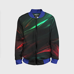 Бомбер детский Dark red and green, цвет: 3D-синий