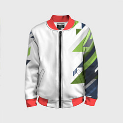 Бомбер детский Геометрическая абстракция вектор, цвет: 3D-красный