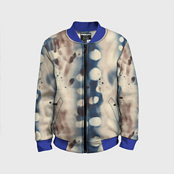 Бомбер детский Тай дай паттерн, цвет: 3D-синий