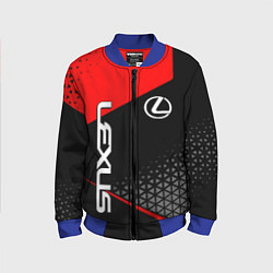 Бомбер детский Lexus - red sportwear, цвет: 3D-синий
