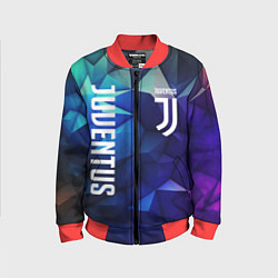 Детский бомбер Juventus logo blue