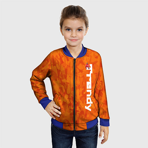 Детский бомбер Дизайн Trendy / 3D-Синий – фото 4