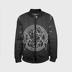 Бомбер детский Touhou Project Эмблема Фландр Скарлет, цвет: 3D-черный