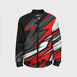 Бомбер детский Kawasaki - red uniform, цвет: 3D-черный