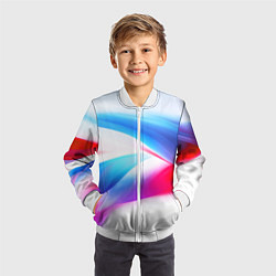 Бомбер детский Футболка Россия, цвет: 3D-белый — фото 2