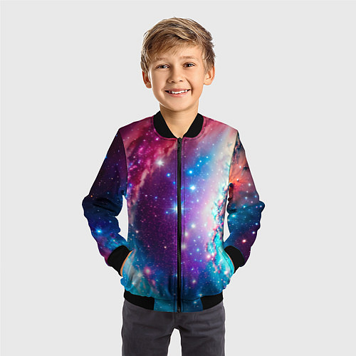 Детский бомбер Удивительная вселенная / 3D-Черный – фото 3