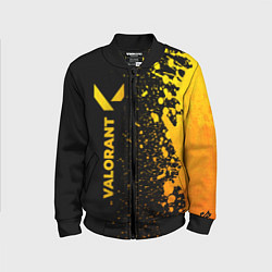 Детский бомбер Valorant - gold gradient: по-вертикали