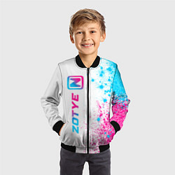 Бомбер детский Zotye neon gradient style: по-вертикали, цвет: 3D-черный — фото 2