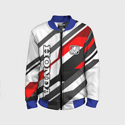 Бомбер детский Honda - red and white, цвет: 3D-синий