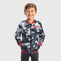 Бомбер детский Chevrolet tahoe military тахо, цвет: 3D-красный — фото 2