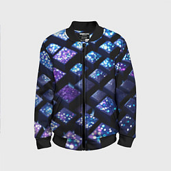 Бомбер детский Цветные объёмные кубики - нейросеть, цвет: 3D-черный