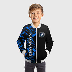 Бомбер детский Changan - blue uniform, цвет: 3D-белый — фото 2