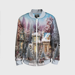 Детский бомбер Новогодний объемный городок