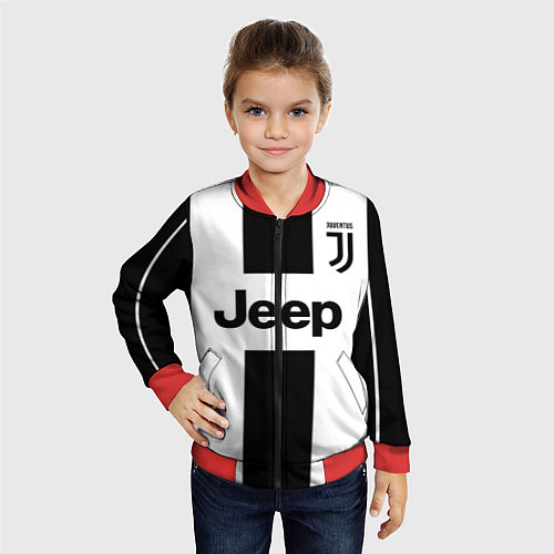 Детский бомбер Juventus collection / 3D-Красный – фото 4