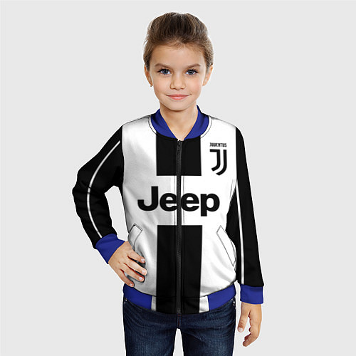 Детский бомбер Juventus collection / 3D-Синий – фото 4