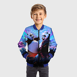 Бомбер детский Кунг-фу Панда Friend, цвет: 3D-синий — фото 2