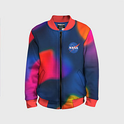 Бомбер детский Nasa gradient sportcolor, цвет: 3D-красный