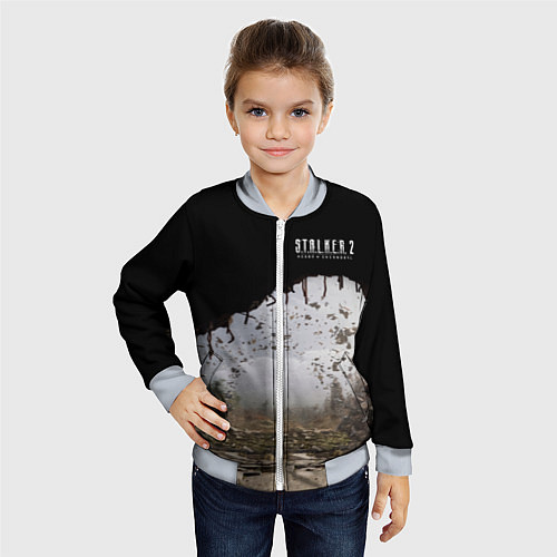 Детский бомбер STALKER 2 выход из тоннеля / 3D-Серый – фото 4