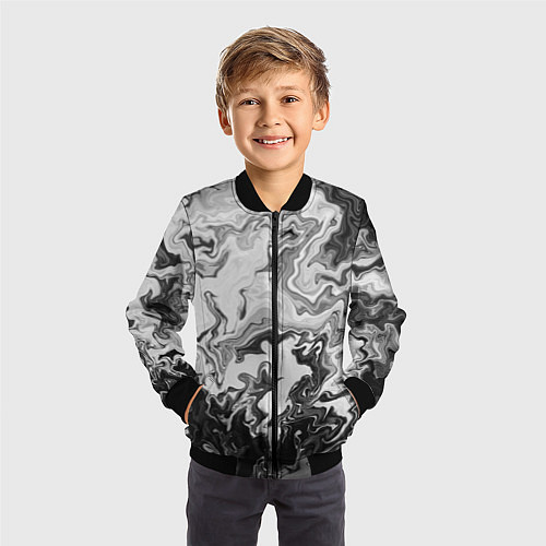 Детский бомбер Зловещая дымка / 3D-Черный – фото 3