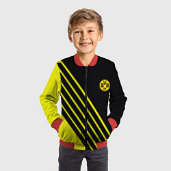 Бомбер детский Borussia sport line uniform, цвет: 3D-красный — фото 2
