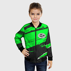 Бомбер детский PSV sport green, цвет: 3D-черный — фото 2
