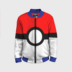 Детский бомбер Pokeball texture