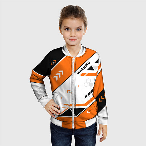 Детский бомбер Asiimov AWP skin / 3D-Белый – фото 4