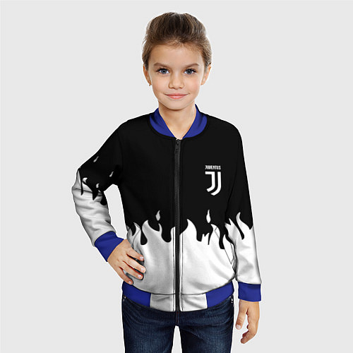 Детский бомбер Juventus fire / 3D-Синий – фото 4