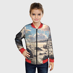 Бомбер детский Аниме пляж, цвет: 3D-красный — фото 2